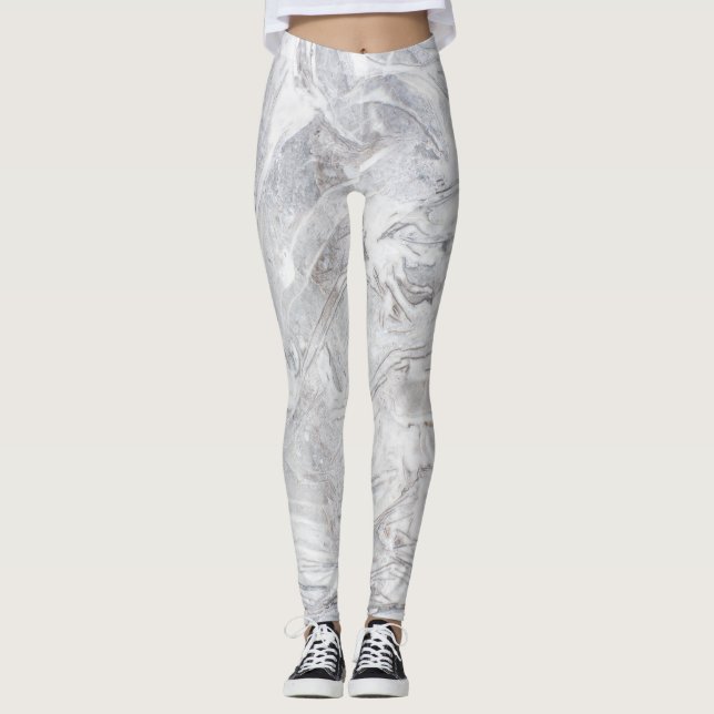 Leggings Patrón de mármol (Anverso)