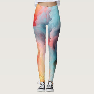 Leggings Patrón de mármol de Pastel