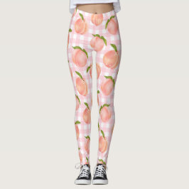 Leggings Patrón de Melocotón de verano dulce grande