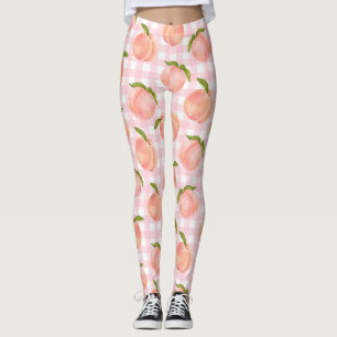 Leggings Patrón de Melocotón de verano dulce grande