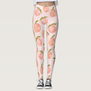 Leggings Patrón de Melocotón de verano dulce grande