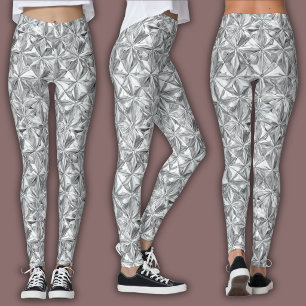 Leggings Patrón de mosaico abstracto   Prisma de diamante
