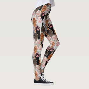 Leggings Patrón de muchas paradas de gato