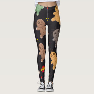 Leggings Patrón de muñecas vudú