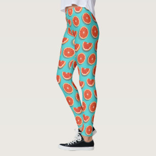 Leggings Patrón de Naranja de jugo dulce