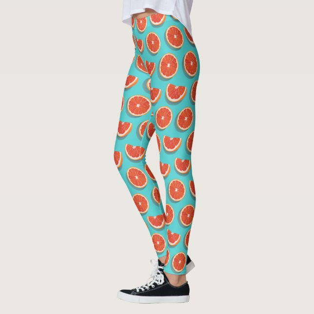 Leggings Patrón de Naranja de jugo dulce (Izquierda)