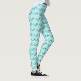 Leggings Patrón de Narwhal azul de Guay con lentes