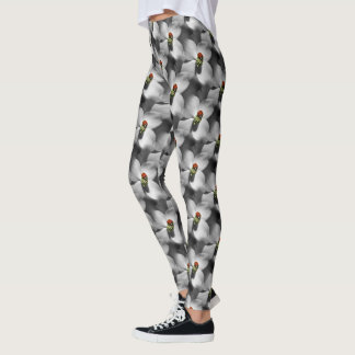 Leggings Patrón De Naturaleza De La Flor De Dogwood