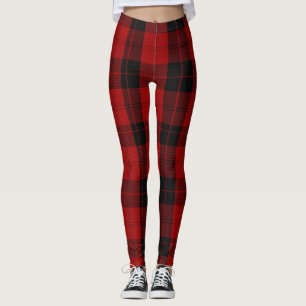 Leggings Patrón de navidades a cuadros Red Buffalo Plaid
