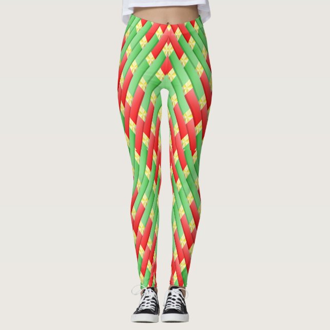Leggings Patrón de Navidades coloridos (Anverso)
