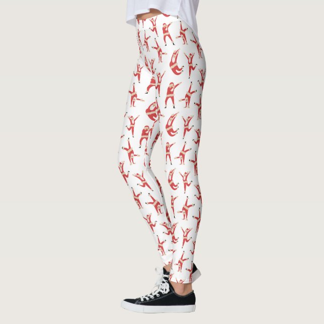 Leggings Patrón de Navidades Dabbing Santa Fun (Izquierda)