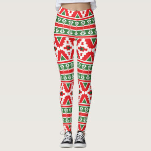 Leggings Patrón de Navidades de sublimación   Festividad