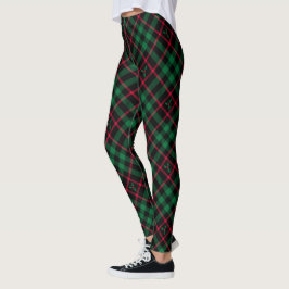 Leggings Patrón de Navidades Holly Plaid l