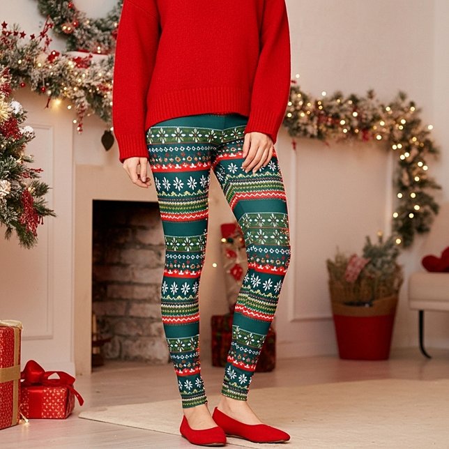 Leggings Patrón de navidades nórdicos (Subido por el creador)