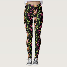 Leggings Patrón de niñita de corte