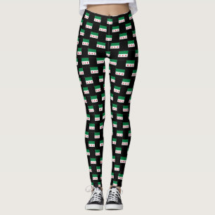 Leggings Patrón de nueva bandera siria controlado