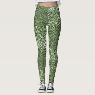 Leggings Patrón de número 01 b DGreen BG