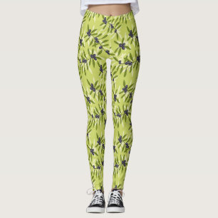 Leggings Patrón de olivo