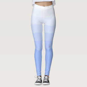 Leggings Patrón de Ombre de Grado Azul Socialita
