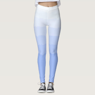 Leggings Patrón de Ombre de Grado Azul Socialita