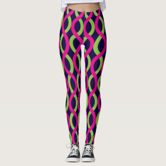 Leggings Patrón de ondas alternas socialitas