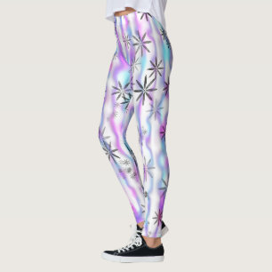 Leggings Patrón de Ondas de Estallido de Estrellas Soñadora