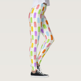 Leggings Patrón de opúsculos del arcoiris de verano