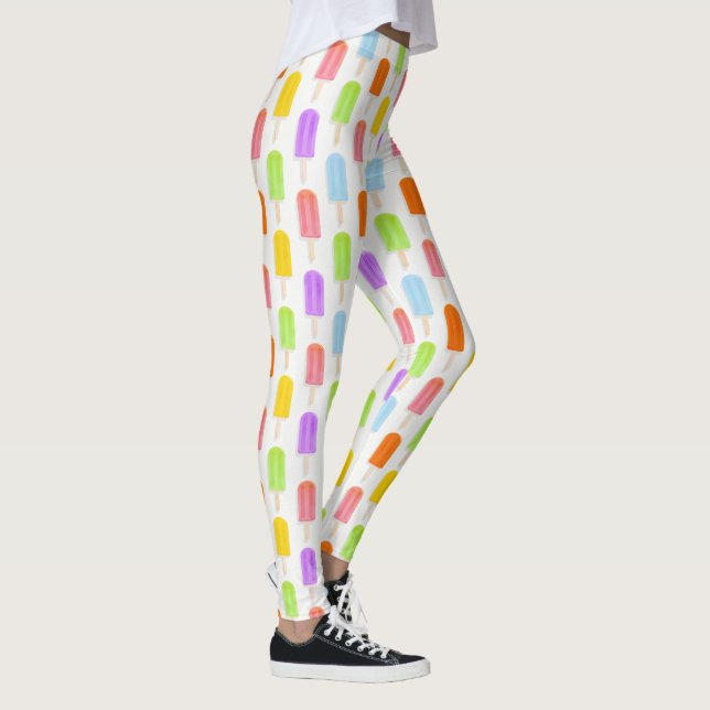 Leggings Patrón de opúsculos del arcoiris de verano (Derecha)