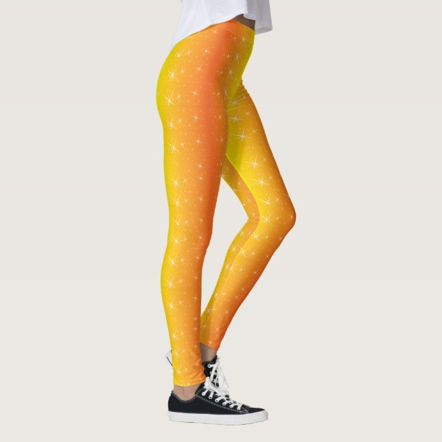 Leggings Patrón de oro de estrella (Derecha)