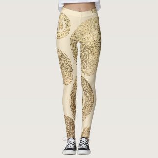 Leggings Patrón de oro: diseño lujoso abstracto brillante