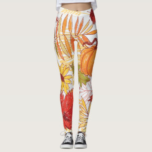 Leggings Patrón de otoño