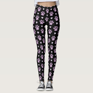 Leggings Patrón De Pasta, Pasta De Perro, Tuercas De Lino, 