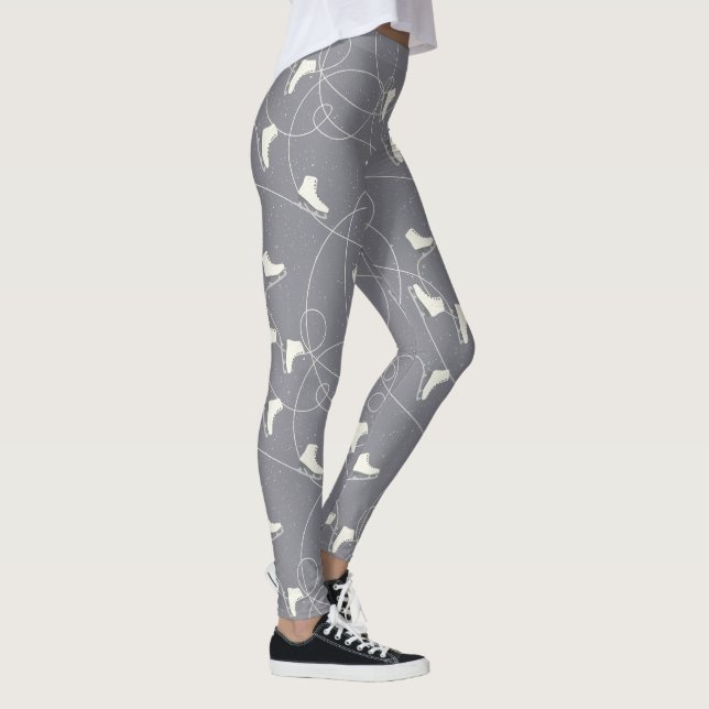 Leggings Patrón de patines de hielo de los Navidades - rega (Derecha)