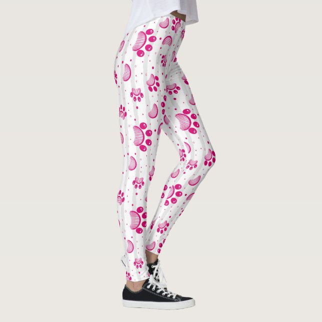 Leggings Patrón de peine de impresión y crecimiento en colo (Derecha)