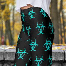 Patrón de peligro de la biotecnología azul y negro