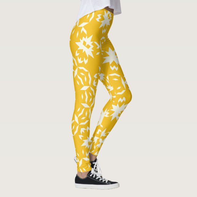 Leggings Patrón de perro amarillo (Derecha)