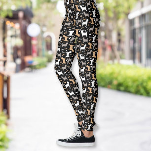 Leggings Patrón de perro de Cairn Terrier que cuida a los t