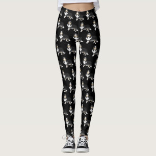 Leggings Patrón de perro de dibujos animados lindo Collie Á