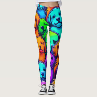Leggings Patrón de perro de moda para amantes de las mascot