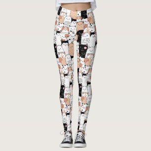 Leggings Patrón de perro lindo