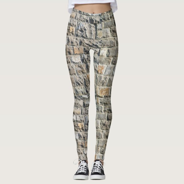 Leggings Patrón de piedra (Anverso)