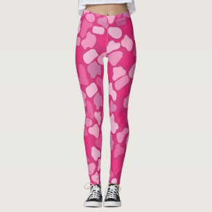 Leggings Patrón de Piedra Rosa-