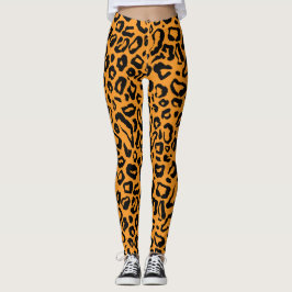Leggings Patrón de piel de leopardo