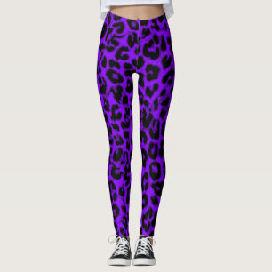 Leggings Patrón de piel de leopardo moderno #11
