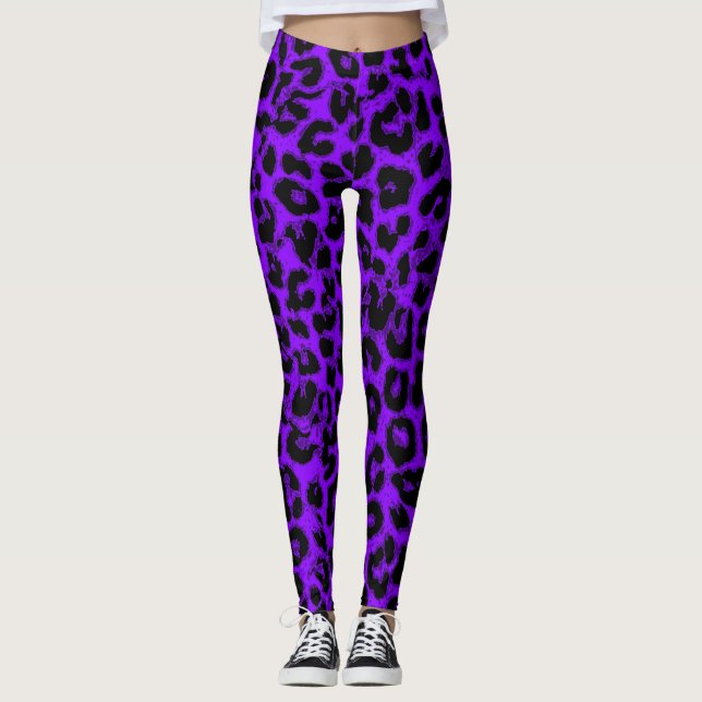 Leggings Patrón de piel de leopardo moderno #11 (Anverso)