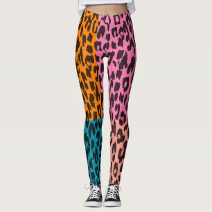 Leggings Patrón de piel de leopardo moderno #15