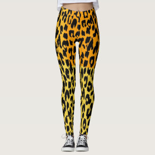 Leggings Patrón de piel de leopardo moderno #17