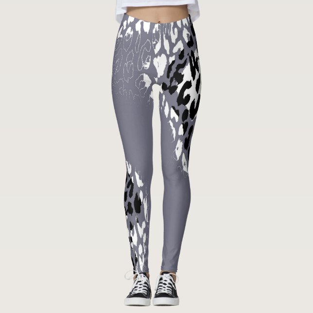 Leggings Patrón de piel de leopardo moderno #25 (Anverso)