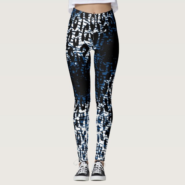 Leggings Patrón de piel de leopardo moderno #34 (Anverso)