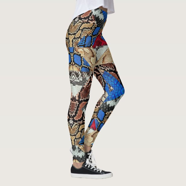 Leggings Patrón de piel de serpiente  (Derecha)